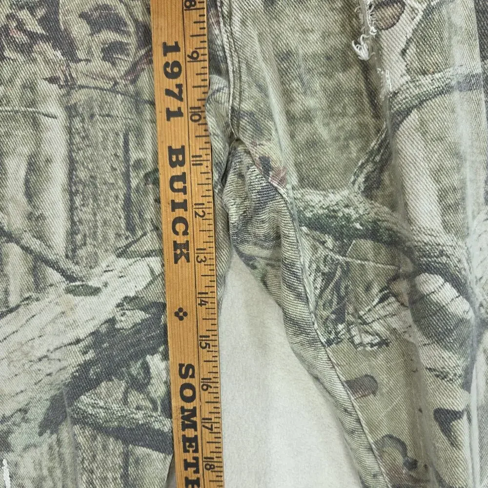 Mossy Oak Pants Mens 36x34 Green Hunting Country Camo Pockets Woodlands Y2k 2000
